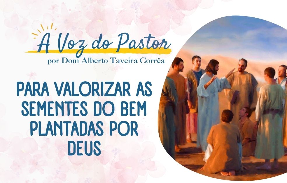 Para valorizar as sementes do bem plantadas por Deus